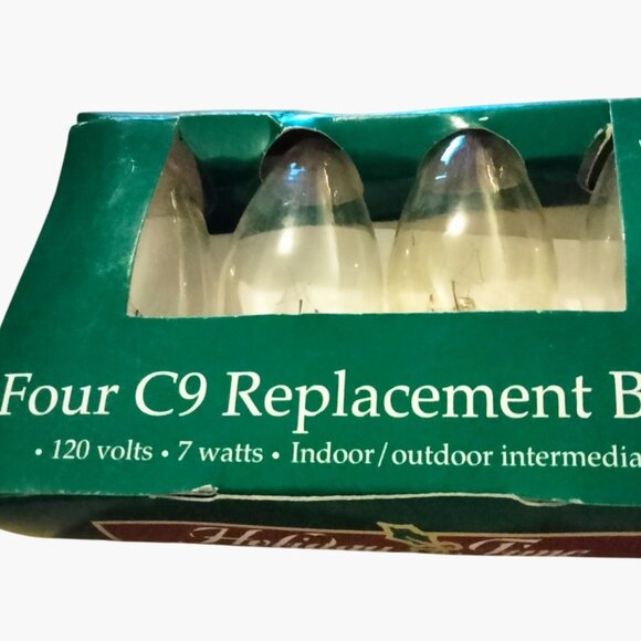 Four C9 Replacement Bulbs 7 Watts 120V Indoor Outdoor Lot 4 - Picture 7 of 7